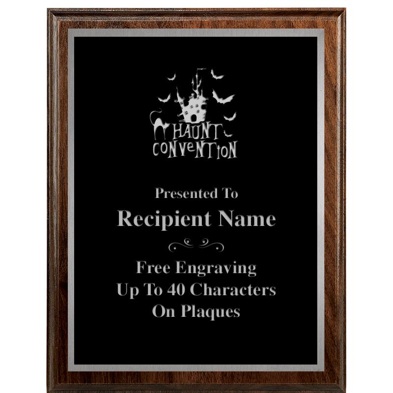 7"X9" WALNUT WOOD PLAQUE SV