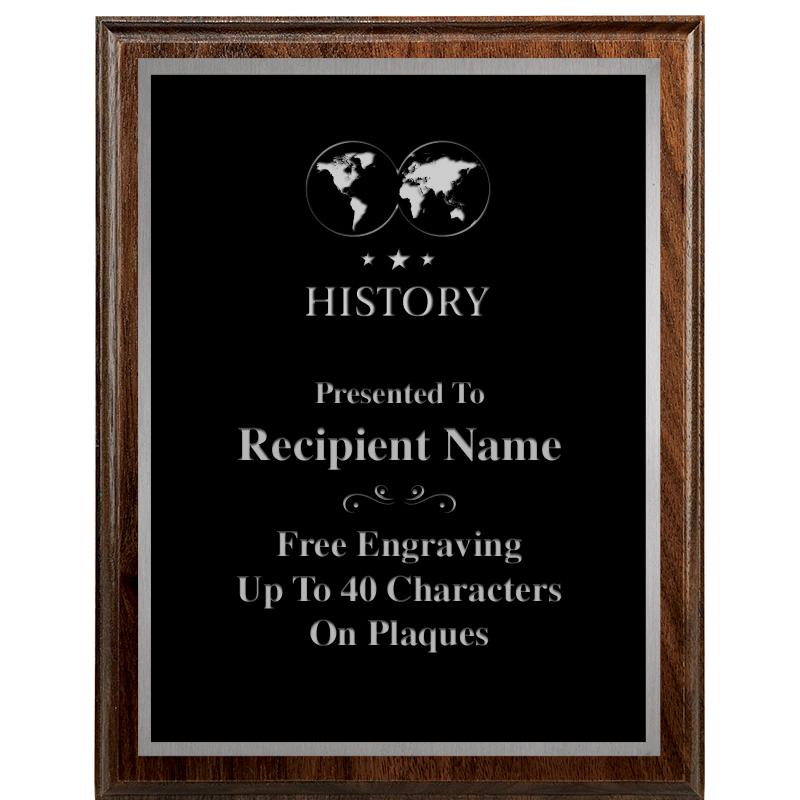 7"X9" WALNUT WOOD PLAQUE SV