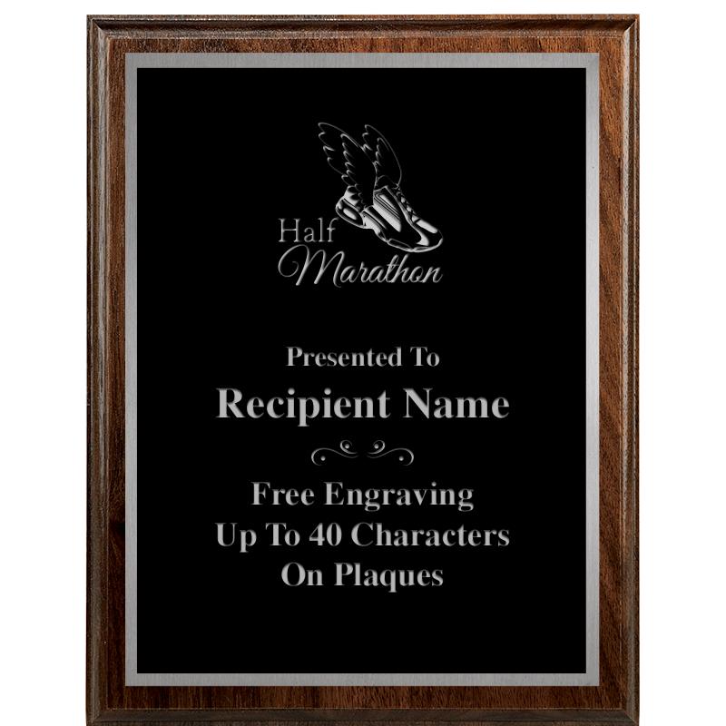 7"X9" WALNUT WOOD PLAQUE SV