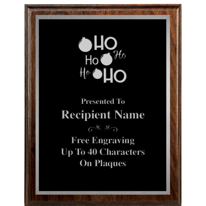 7"X9" WALNUT WOOD PLAQUE SV