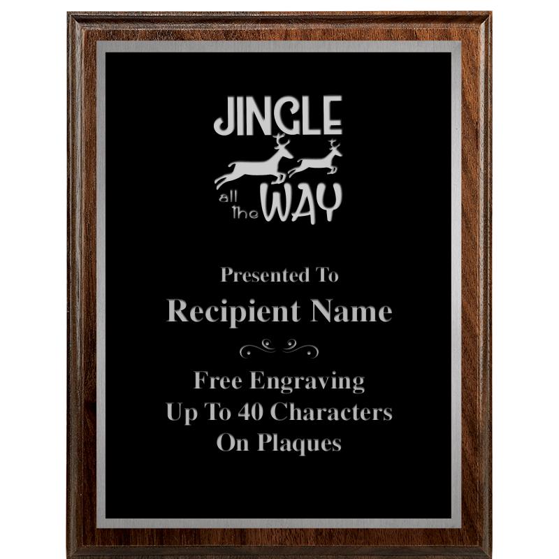 7"X9" WALNUT WOOD PLAQUE SV