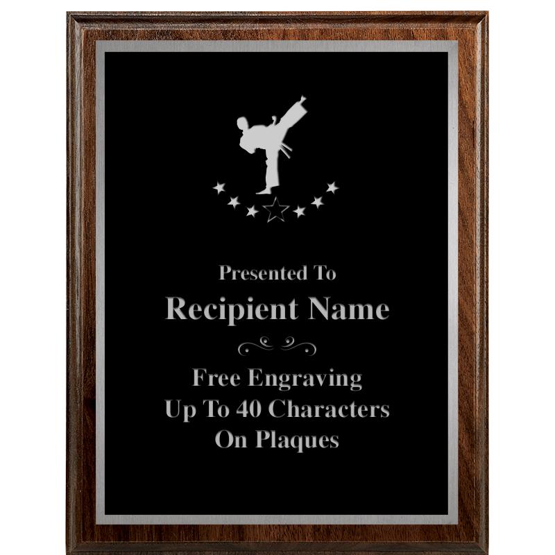 7"X9" WALNUT WOOD PLAQUE SV