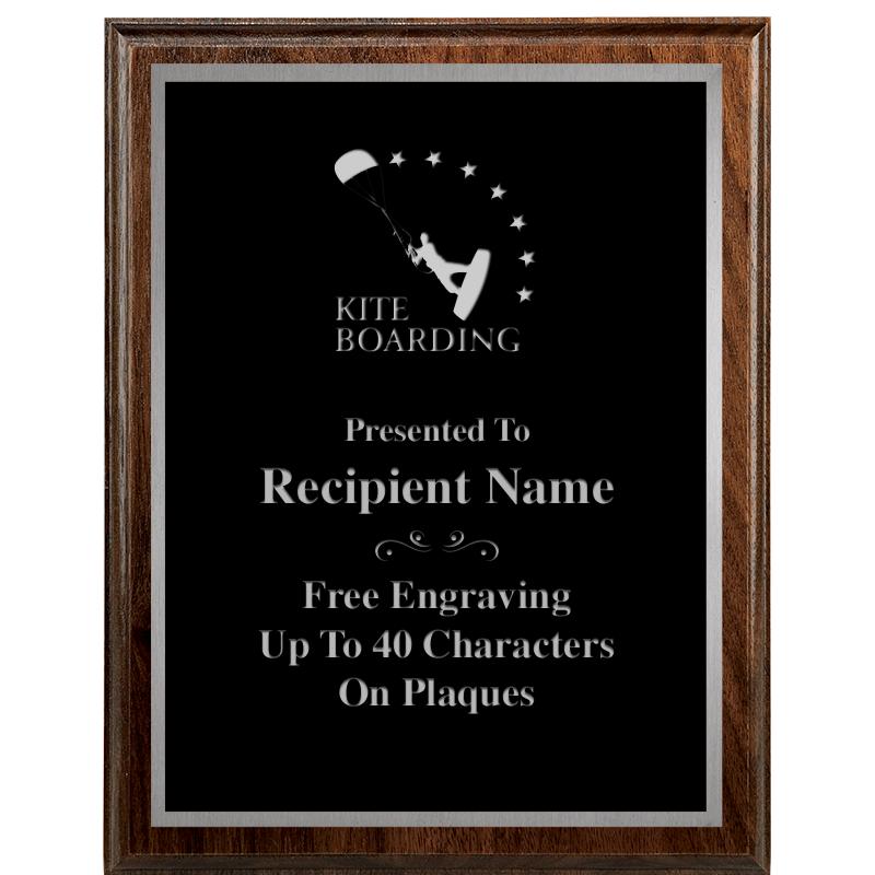 7"X9" WALNUT WOOD PLAQUE SV