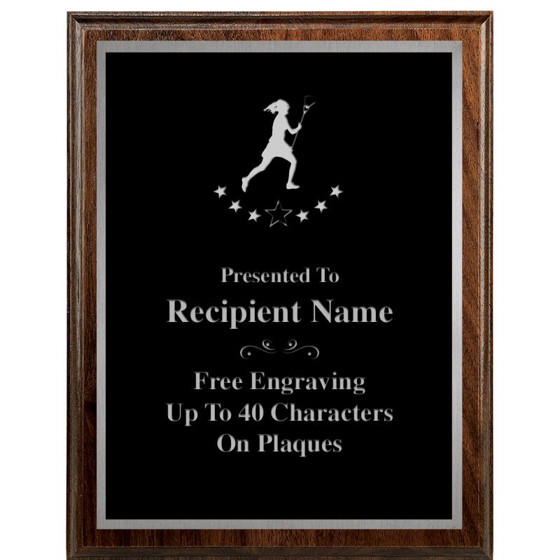 7"X9" WALNUT WOOD PLAQUE SV