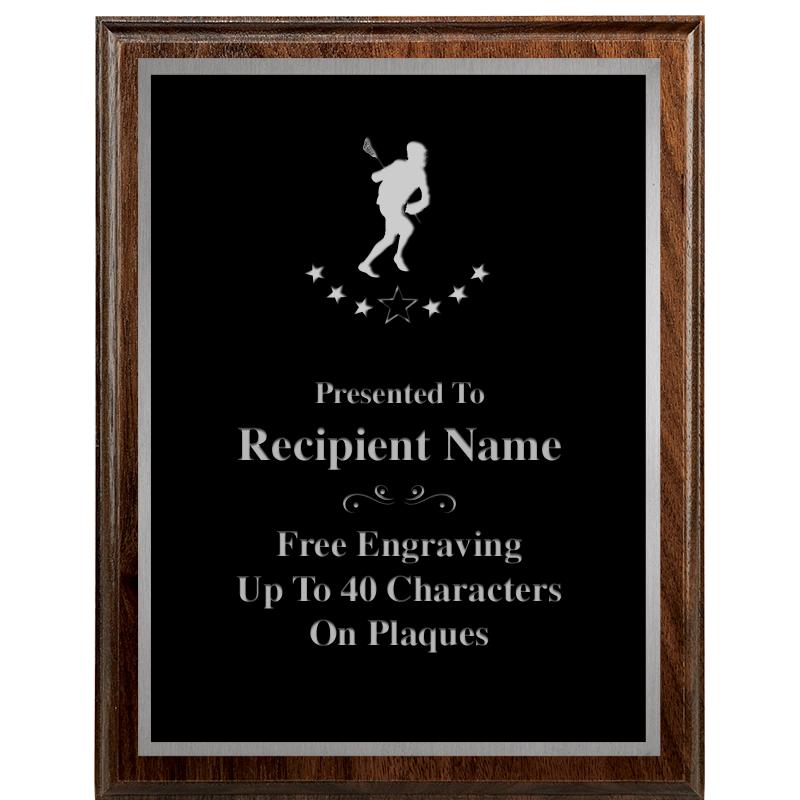 7"X9" WALNUT WOOD PLAQUE SV