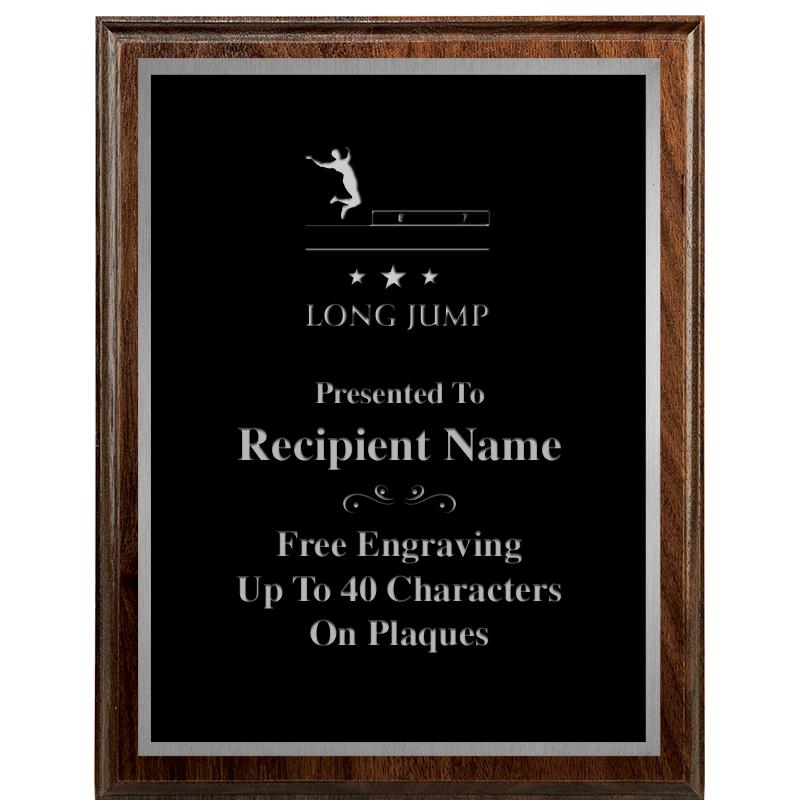 7"X9" WALNUT WOOD PLAQUE SV