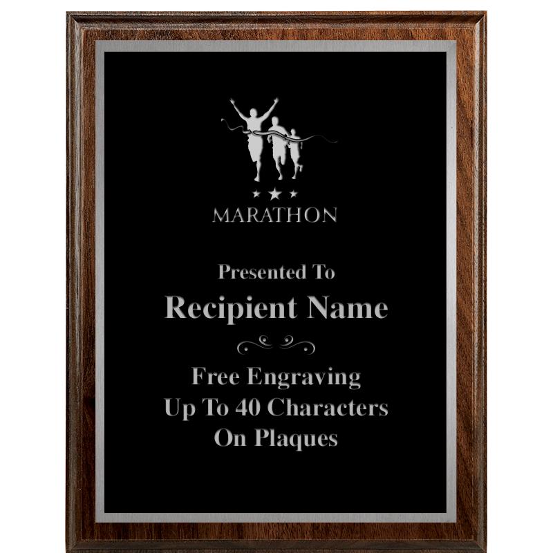 7"X9" WALNUT WOOD PLAQUE SV