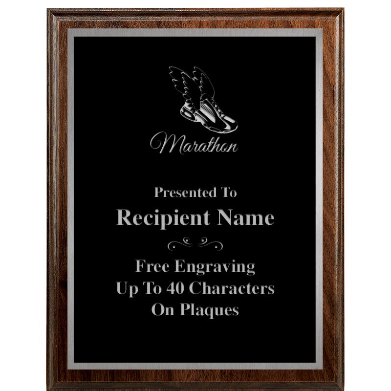 7"X9" WALNUT WOOD PLAQUE SV