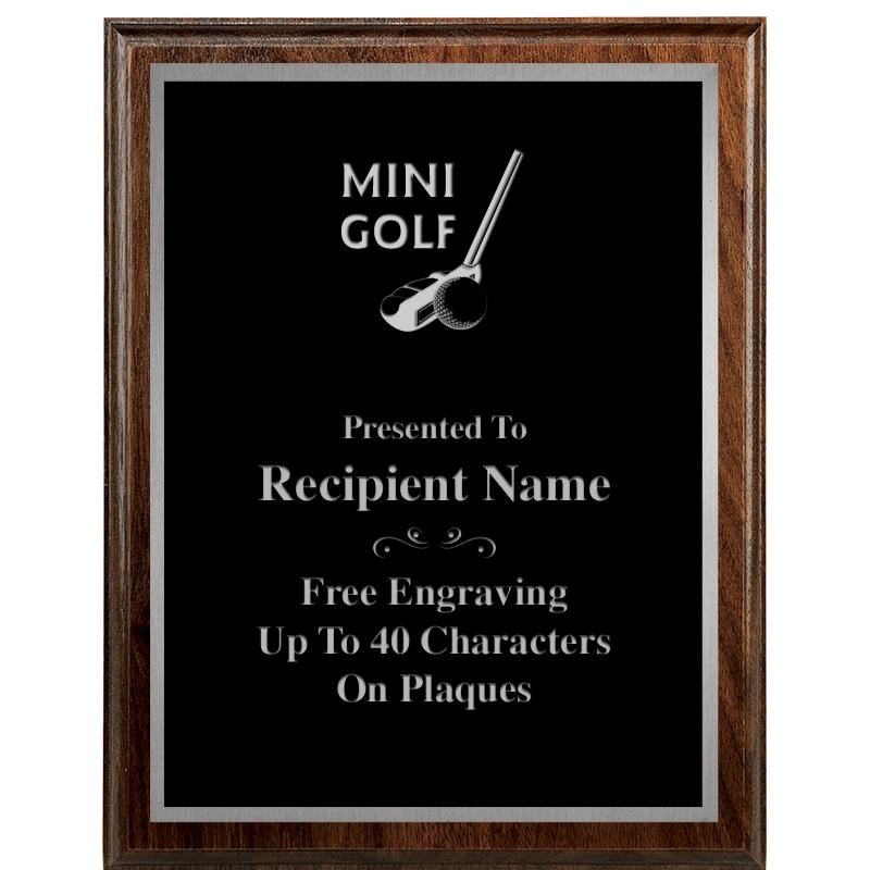 7"X9" WALNUT WOOD PLAQUE SV