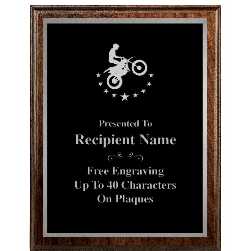 7"X9" WALNUT WOOD PLAQUE SV