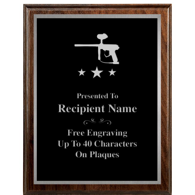 7"X9" WALNUT WOOD PLAQUE SV