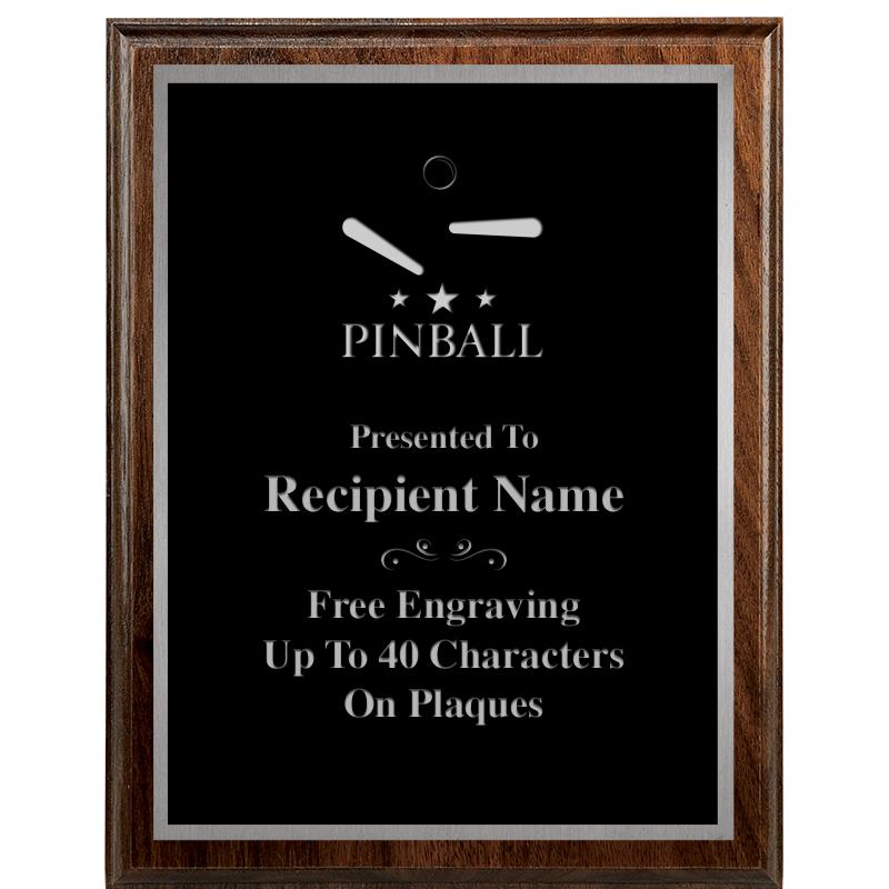 7"X9" WALNUT WOOD PLAQUE SV