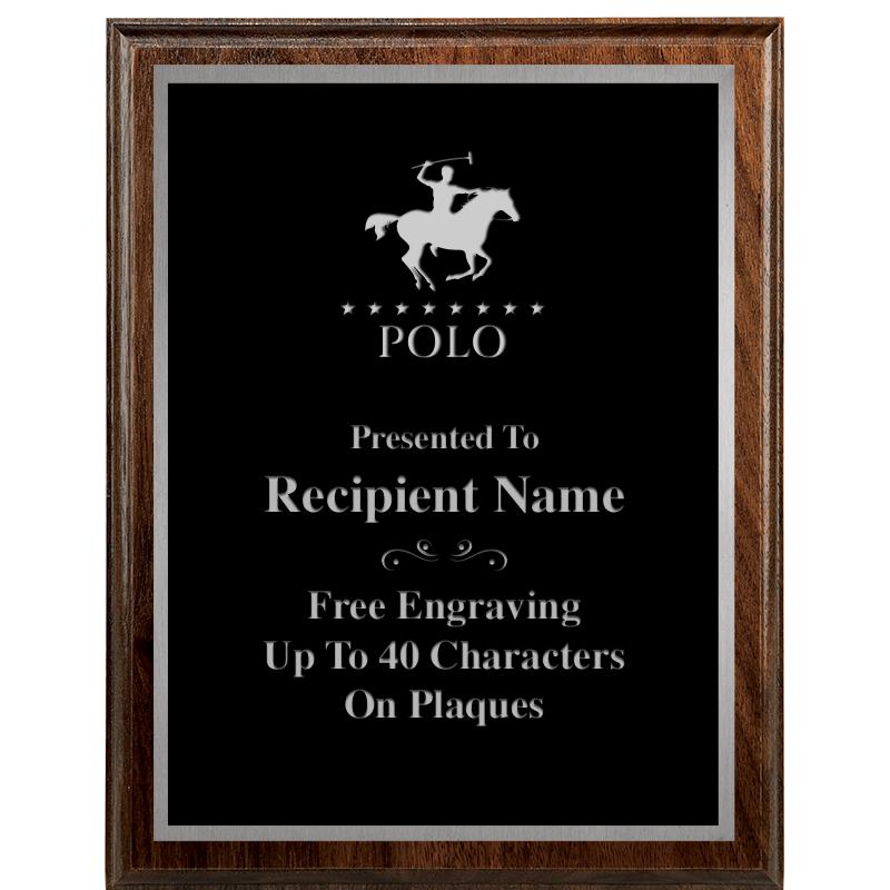7"X9" WALNUT WOOD PLAQUE SV