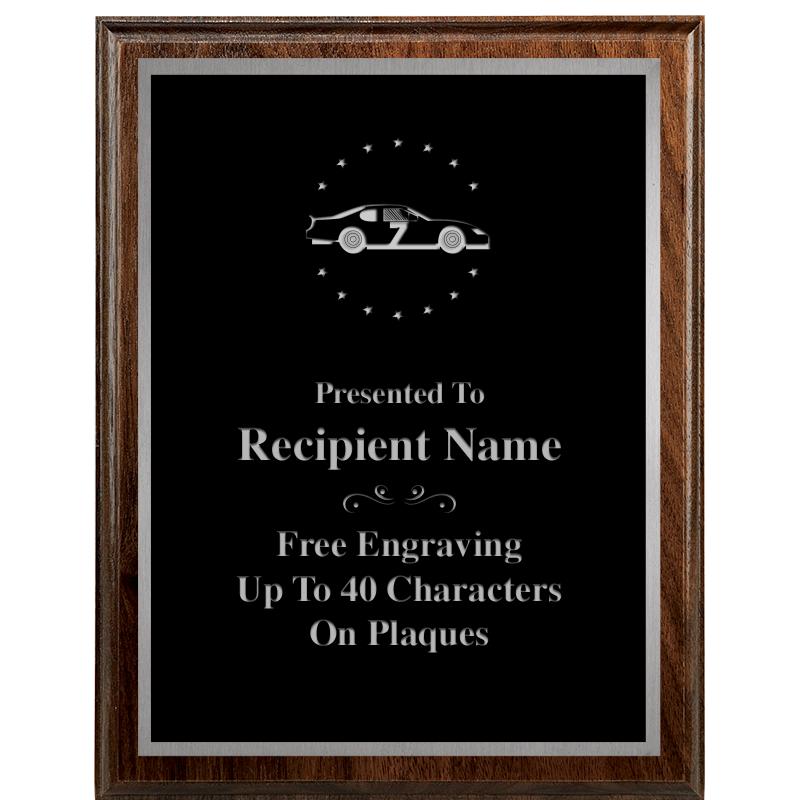 7"X9" WALNUT WOOD PLAQUE SV