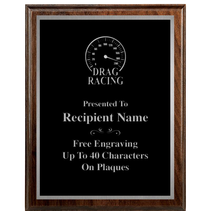 7"X9" WALNUT WOOD PLAQUE SV