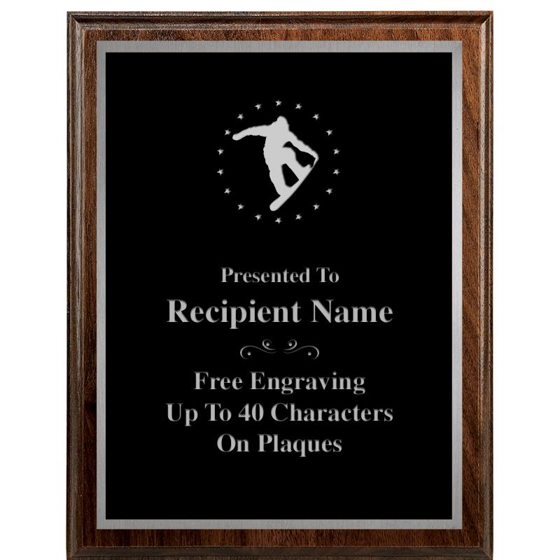 7"X9" WALNUT WOOD PLAQUE SV