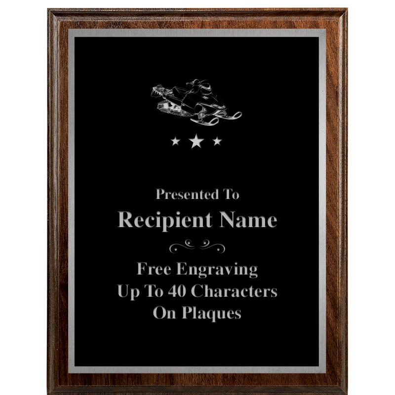 7"X9" WALNUT WOOD PLAQUE SV