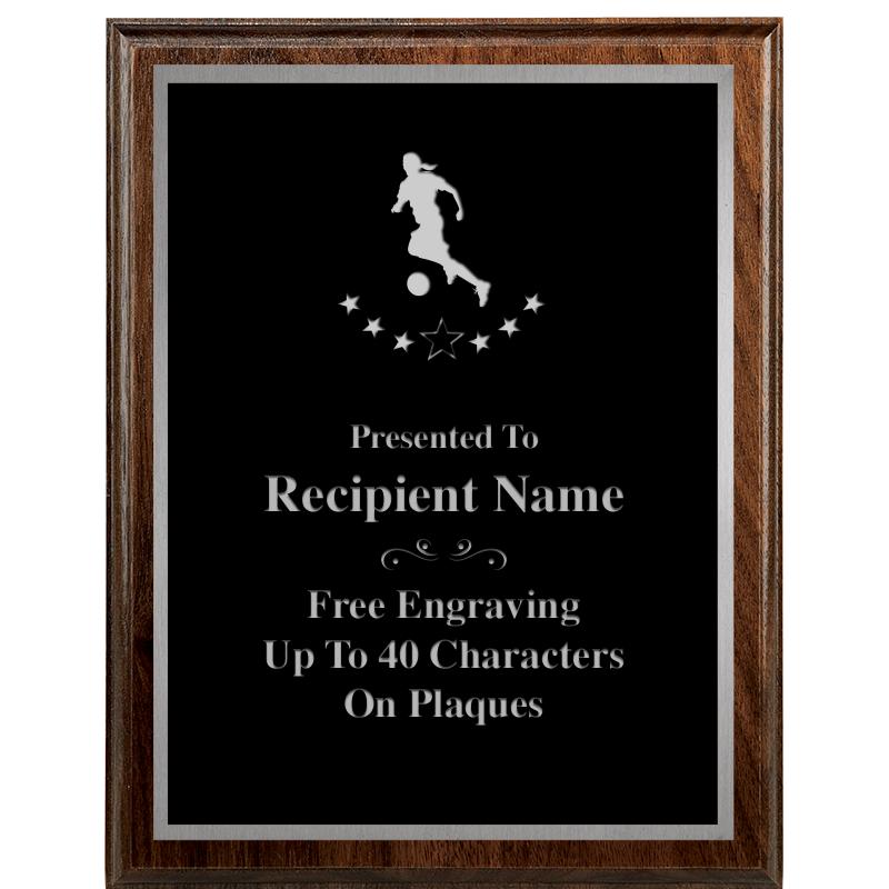 7"X9" WALNUT WOOD PLAQUE SV