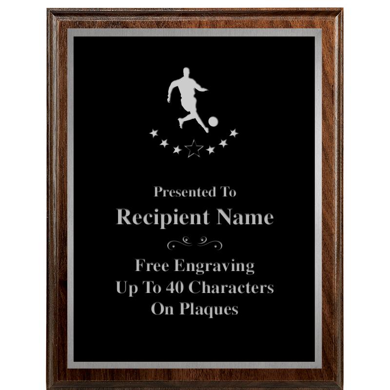 7"X9" WALNUT WOOD PLAQUE SV