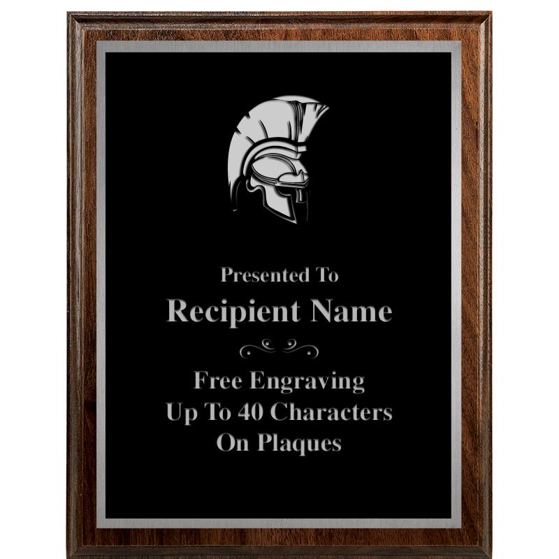 7"X9" WALNUT WOOD PLAQUE SV