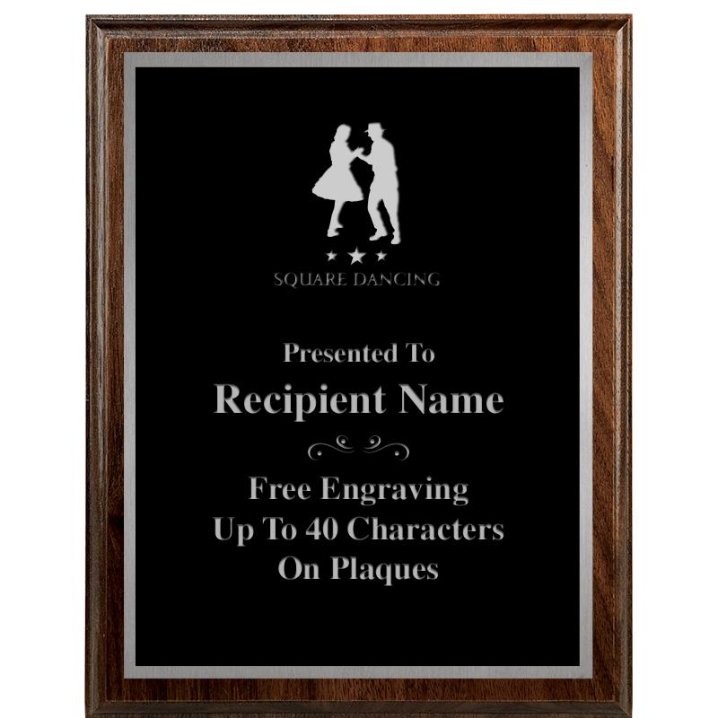 7"X9" WALNUT WOOD PLAQUE SV