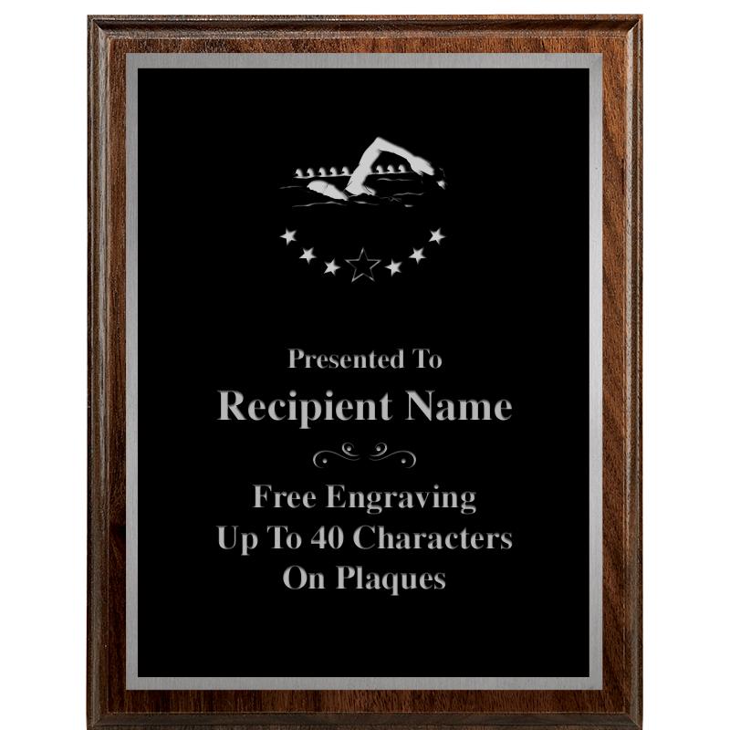 7"X9" WALNUT WOOD PLAQUE SV