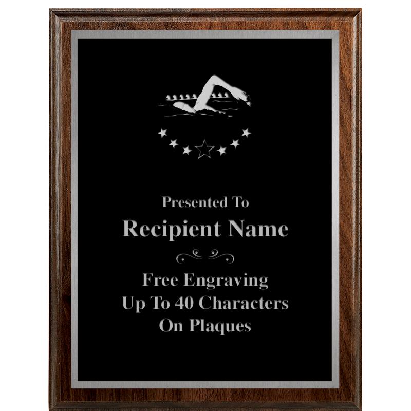 7"X9" WALNUT WOOD PLAQUE SV