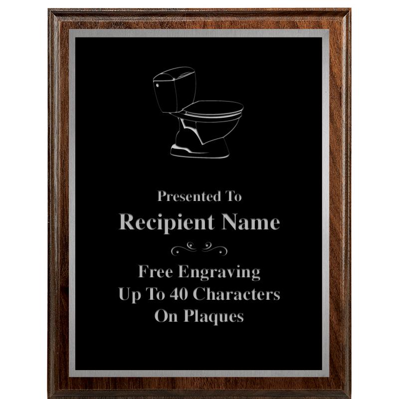 7"X9" WALNUT WOOD PLAQUE SV