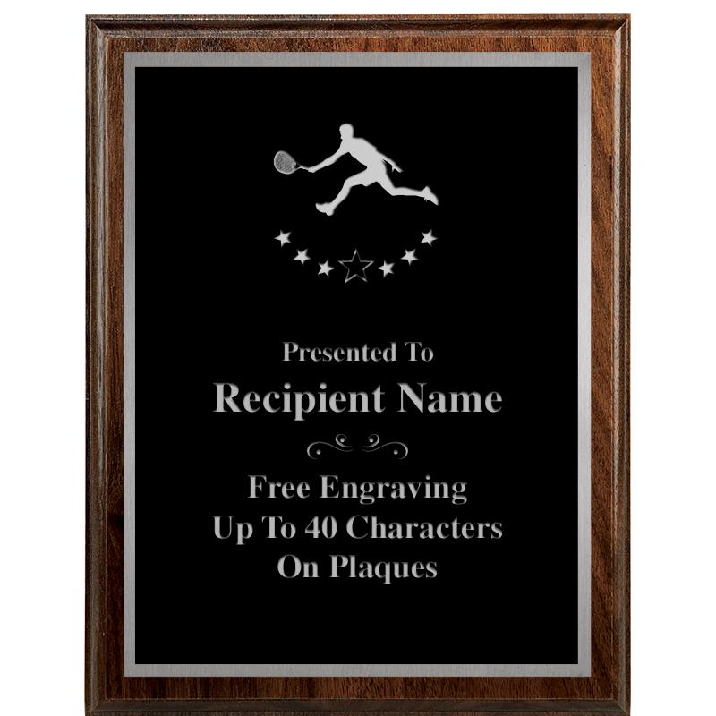7"X9" WALNUT WOOD PLAQUE SV