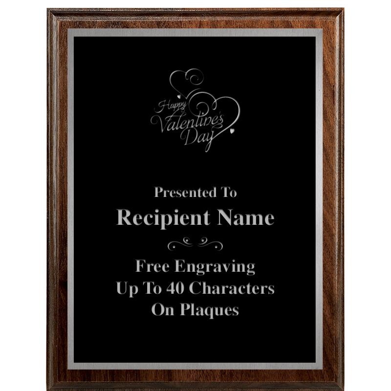 7"X9" WALNUT WOOD PLAQUE SV