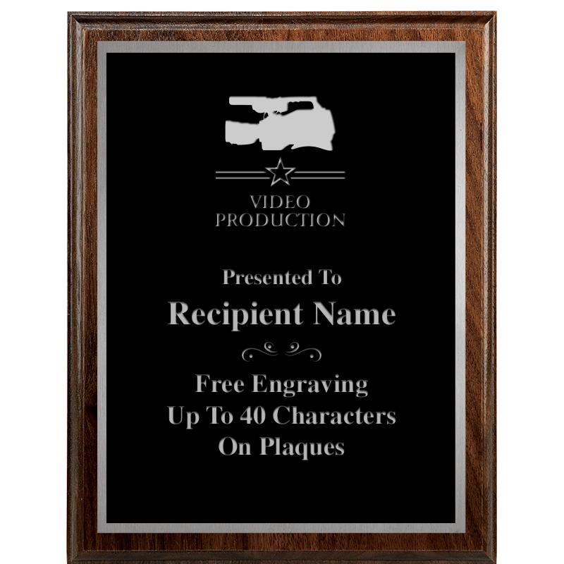 7"X9" WALNUT WOOD PLAQUE SV