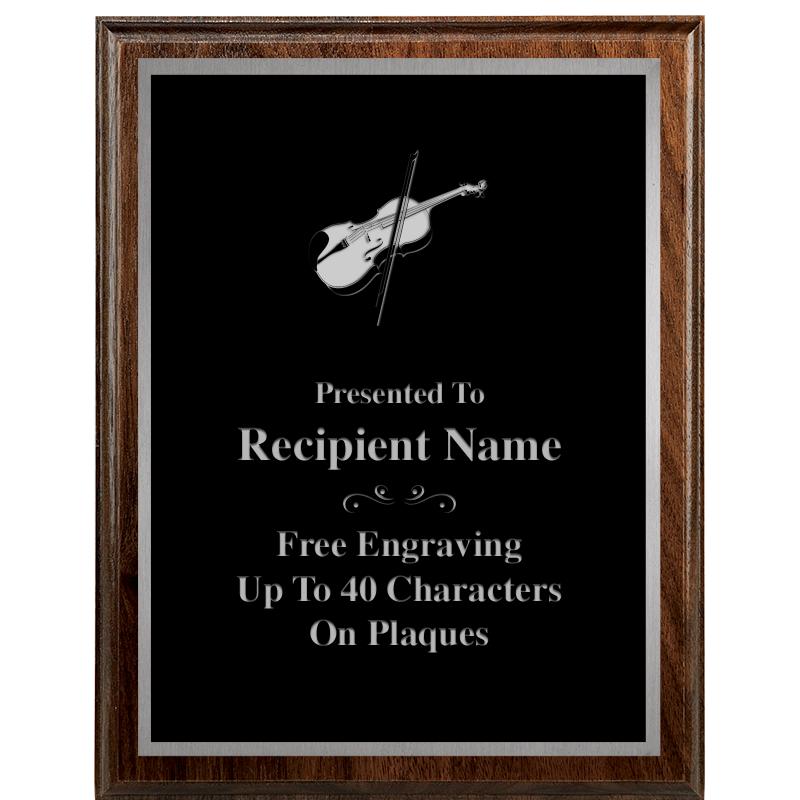 7"X9" WALNUT WOOD PLAQUE SV