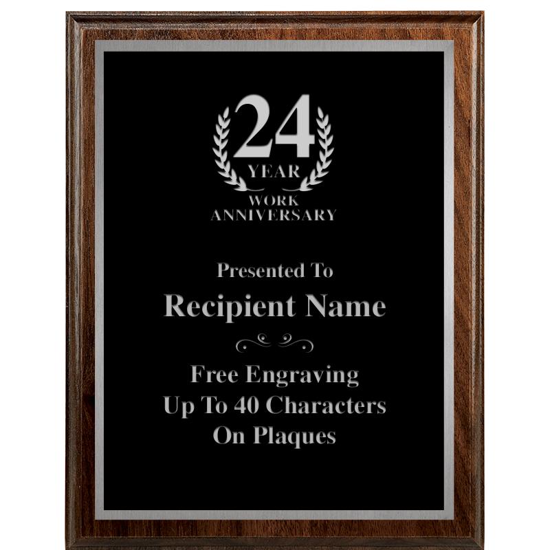 7"X9" WALNUT WOOD PLAQUE SV