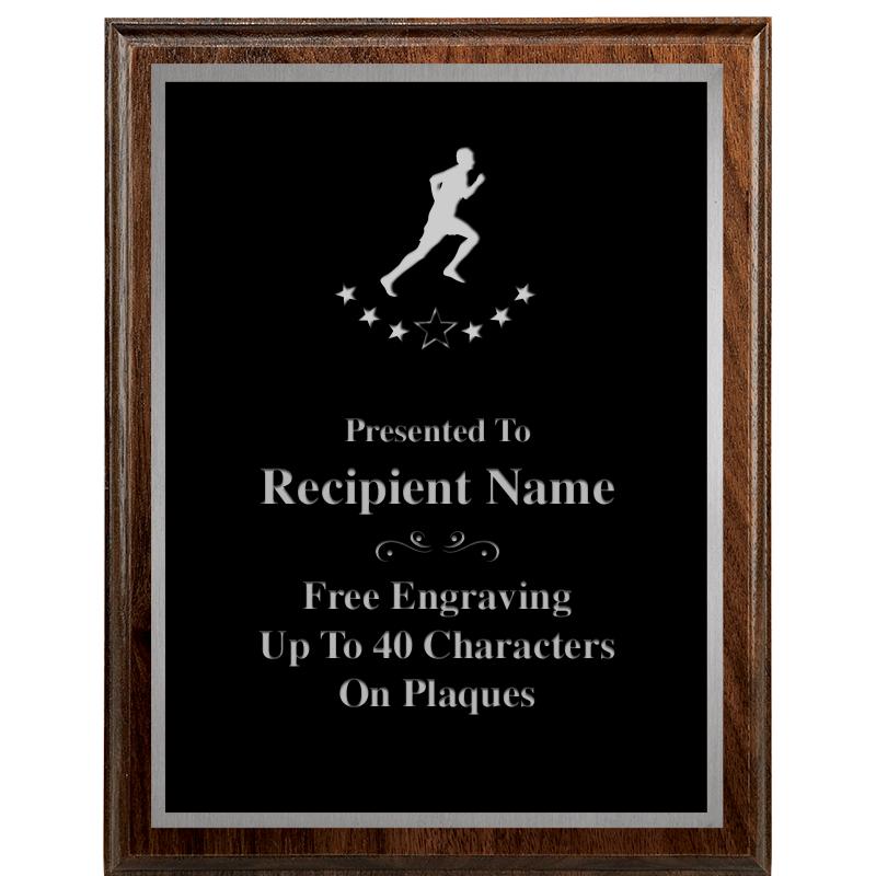 7"X9" WALNUT WOOD PLAQUE SV