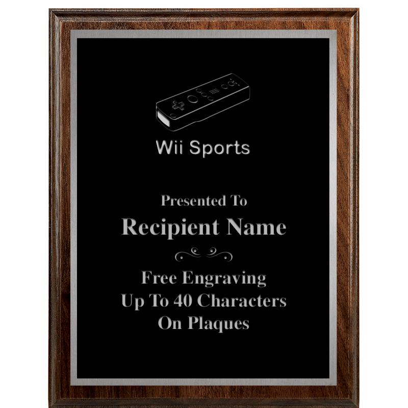 7"X9" WALNUT WOOD PLAQUE SV