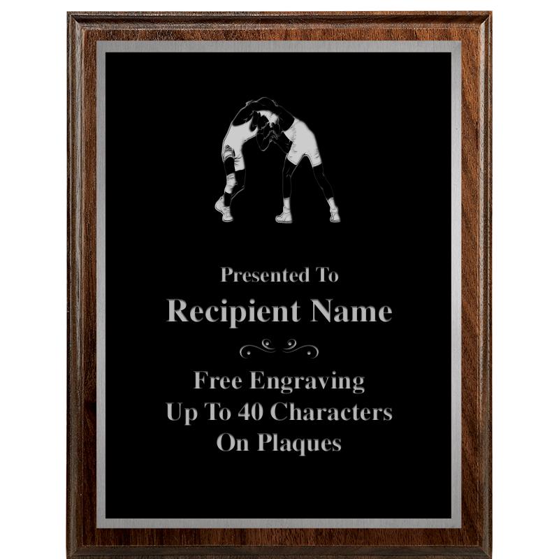 7"X9" WALNUT WOOD PLAQUE SV