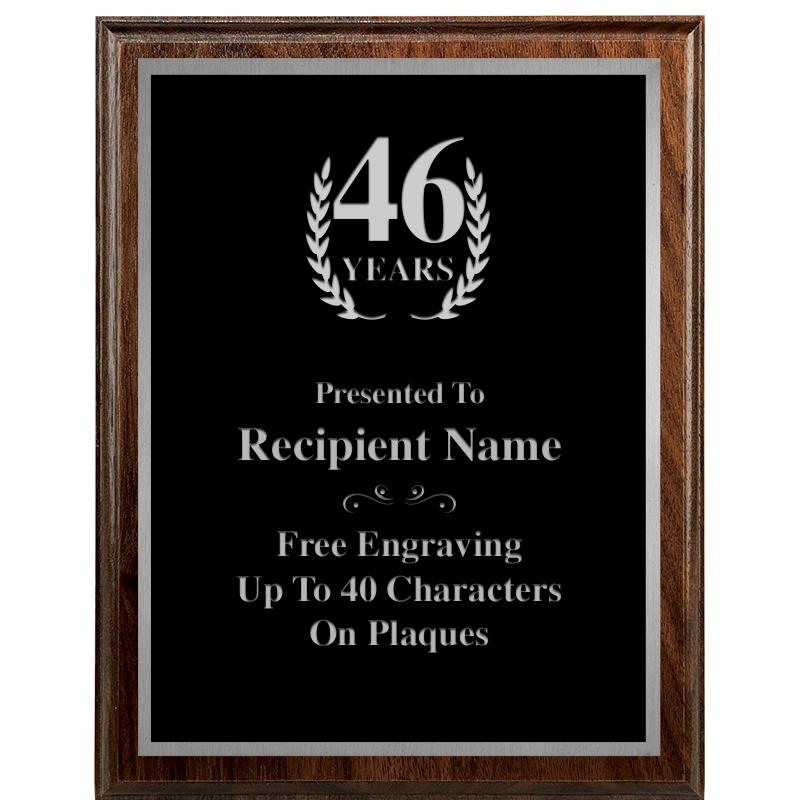 7"X9" WALNUT WOOD PLAQUE SV