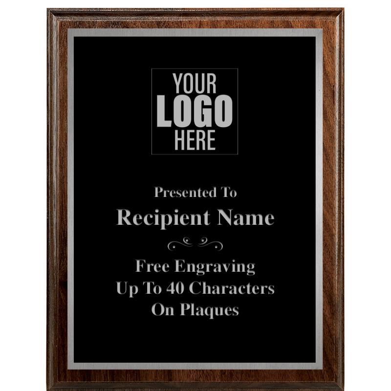 7"X9" WALNUT WOOD PLAQUE SV