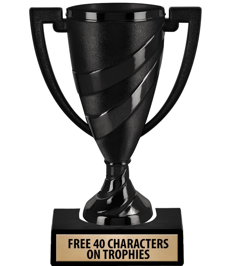 BLACK SWIRL CUP TROPHY