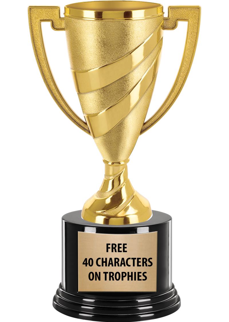 GOLD SWIRL CUP TROPHY