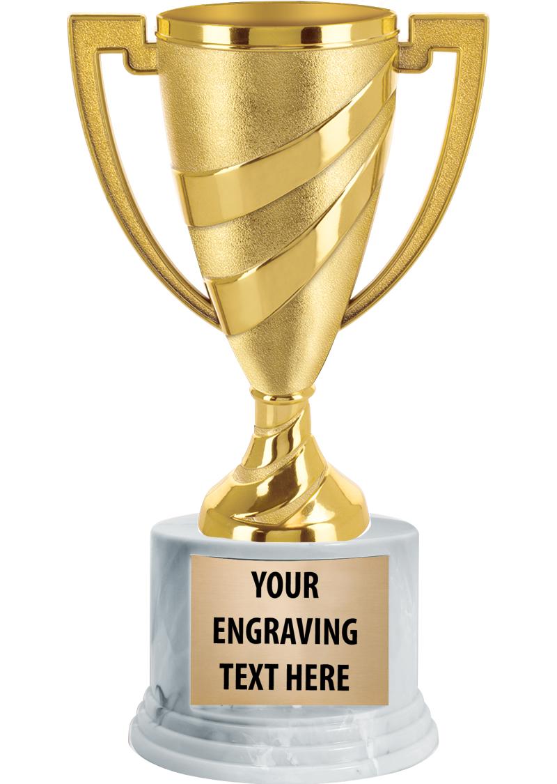 GOLD SWIRL CUP TROPHY