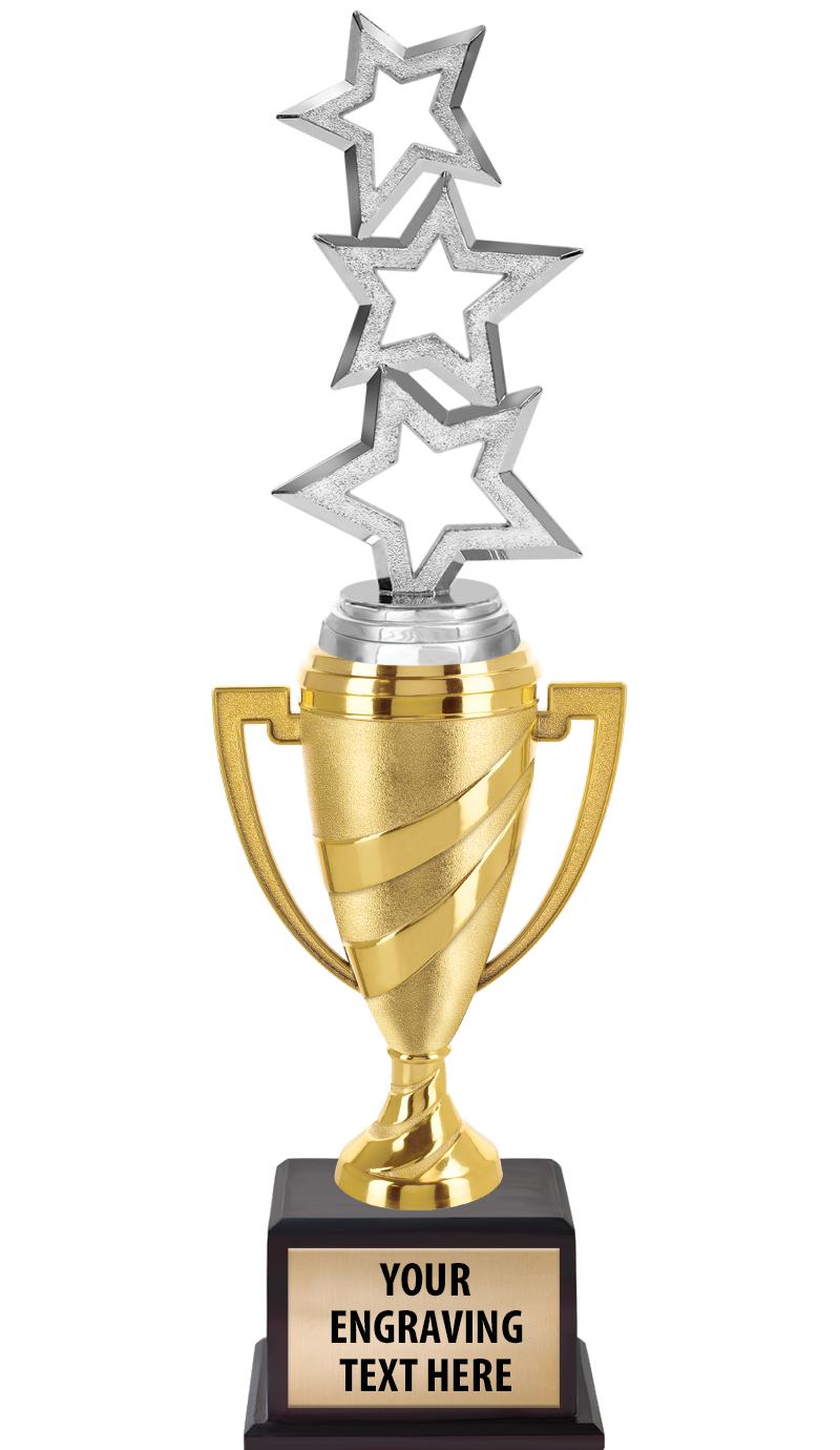 13"SWIRL CUP WOOD BS W FIG TRP