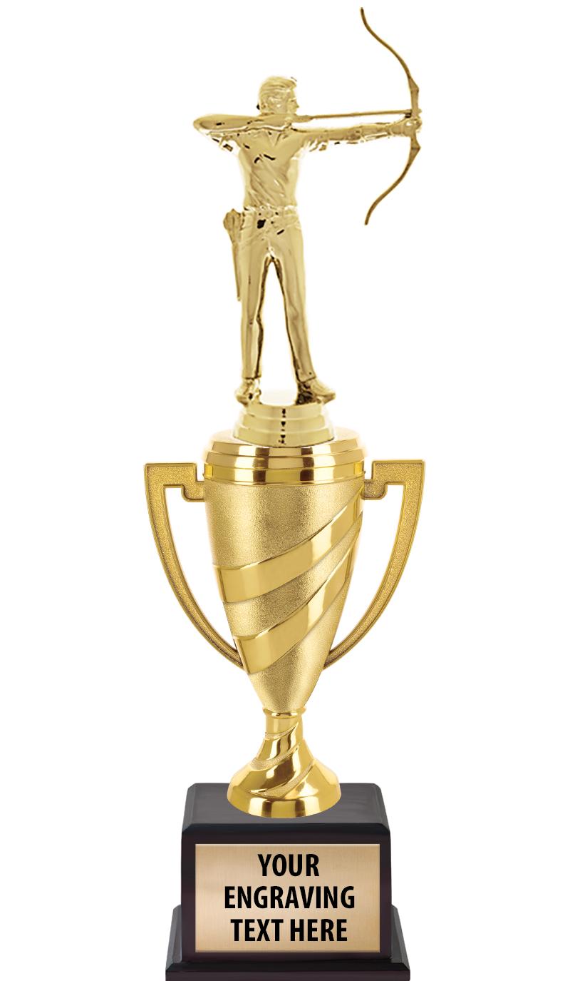 13"SWIRL CUP WOOD BS W FIG TRP