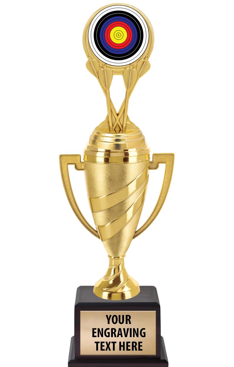 13"SWIRL CUP WOOD BS W FIG TRP