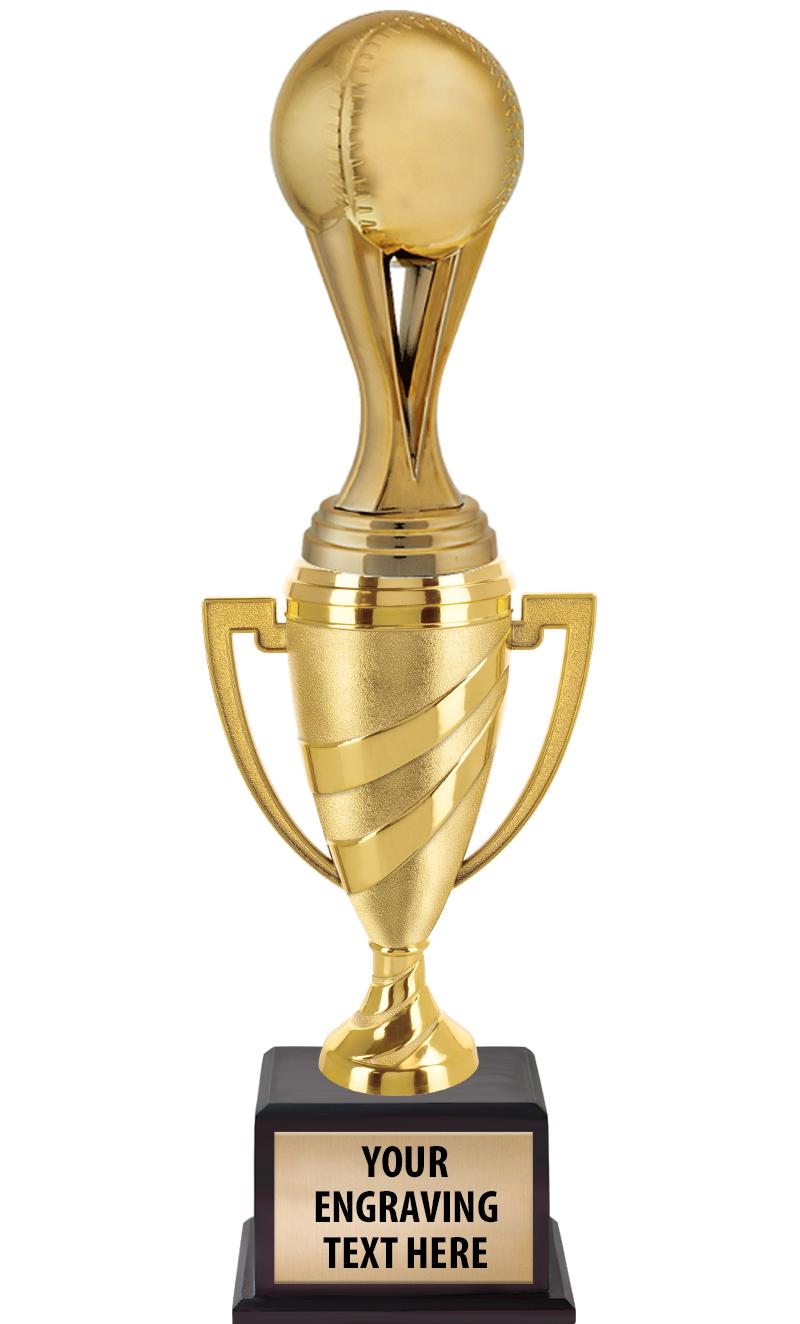 13"SWIRL CUP WOOD BS W FIG TRP