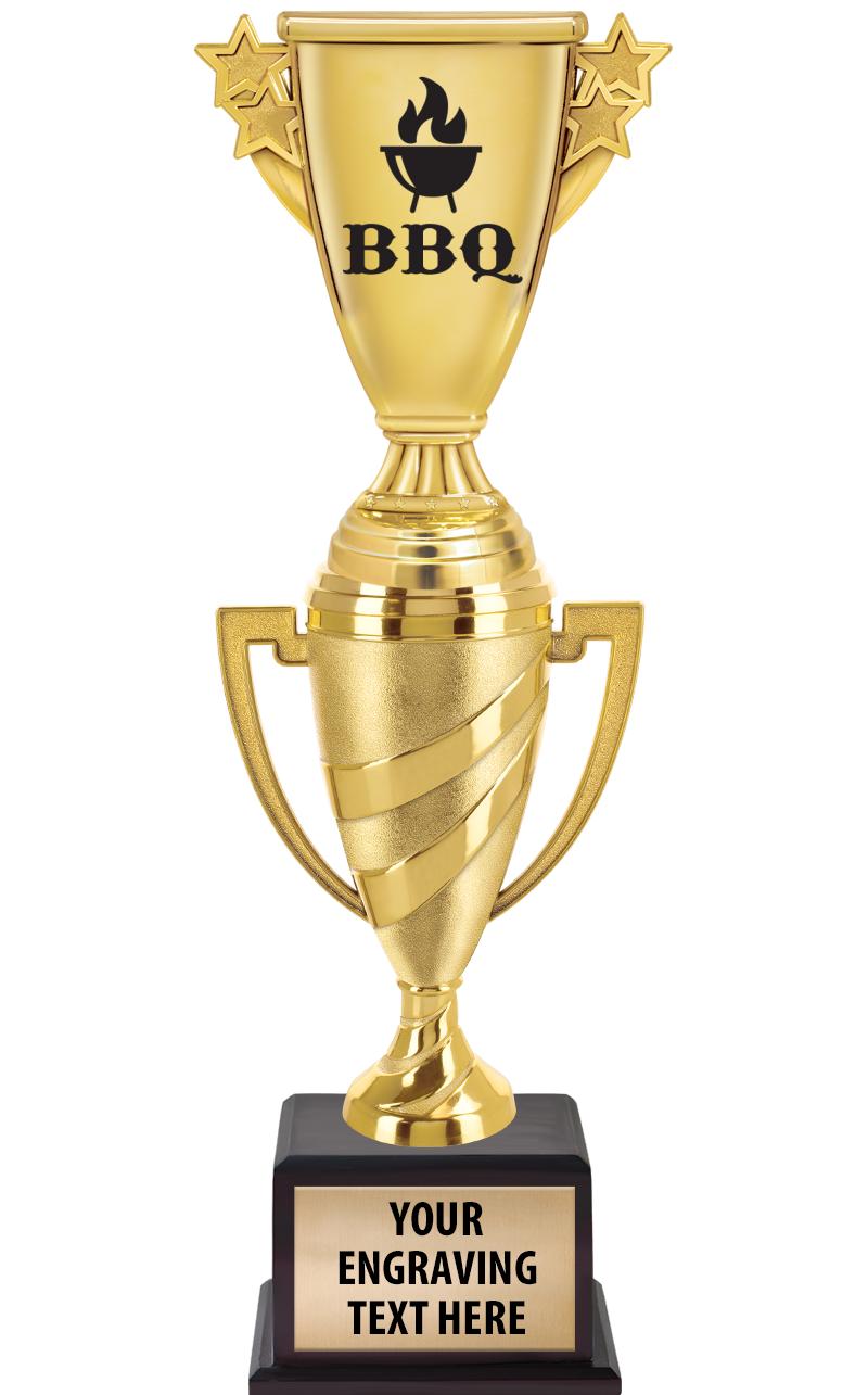 13"SWIRL CUP WOOD BS W FIG TRP