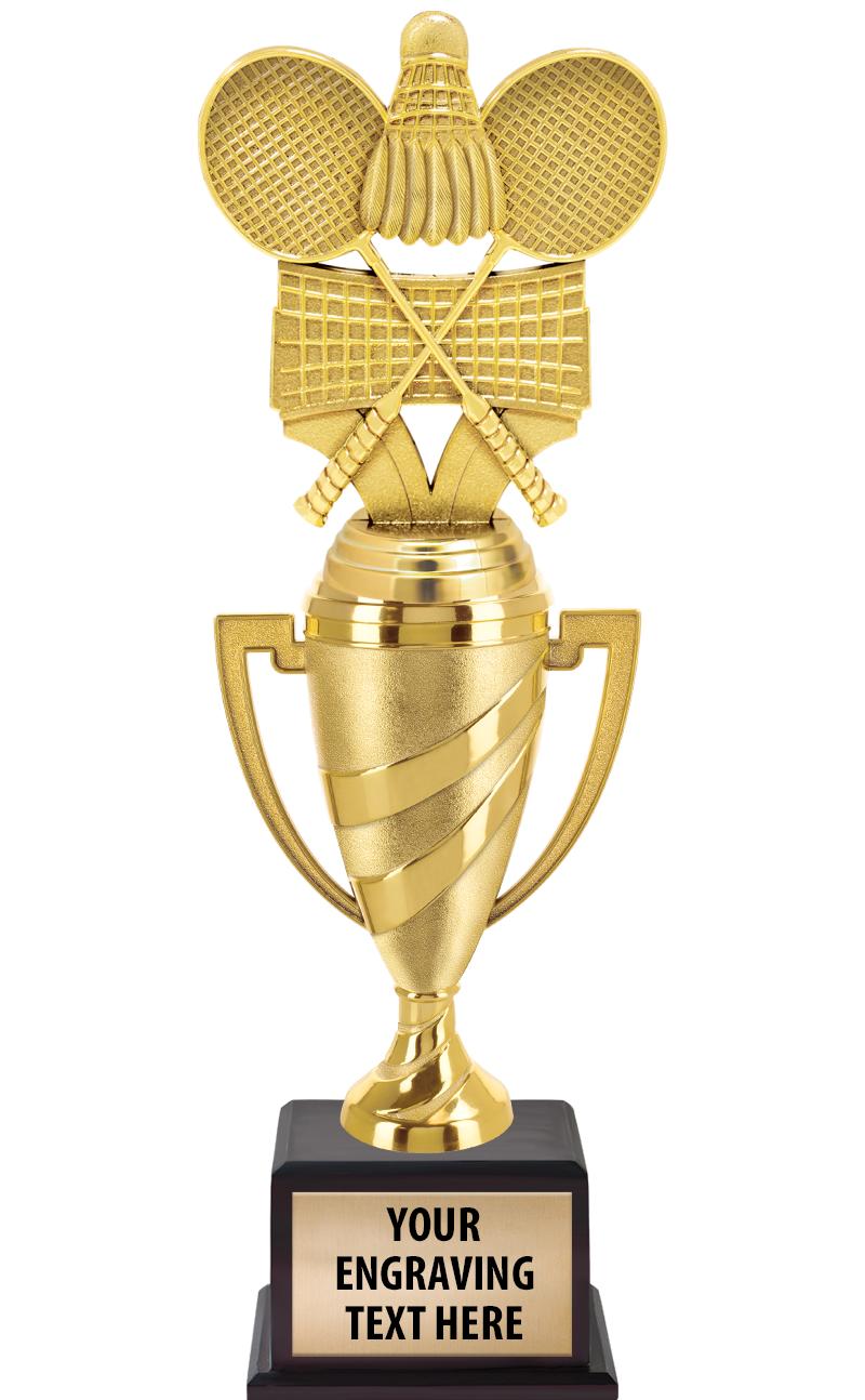 13"SWIRL CUP WOOD BS W FIG TRP