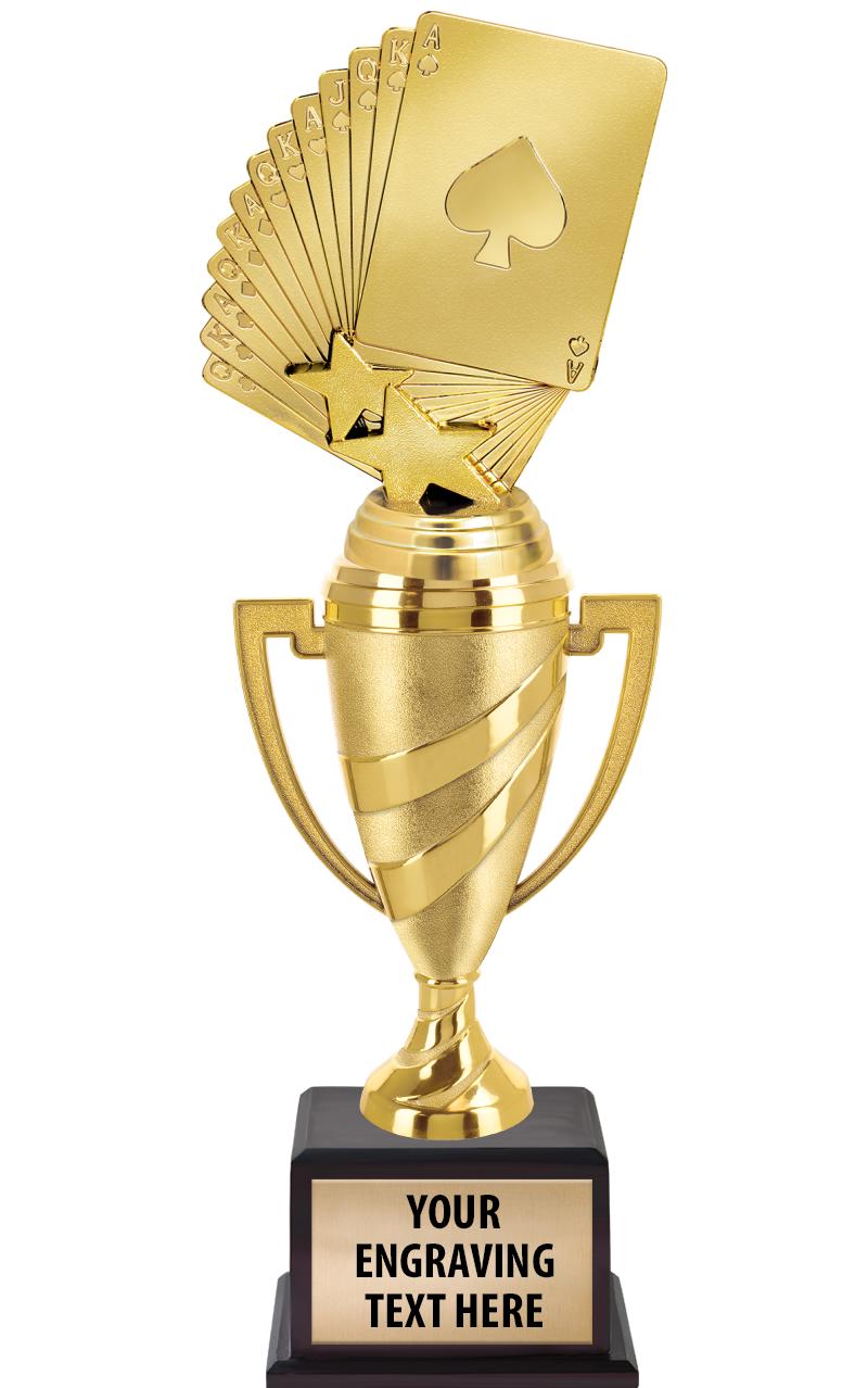 13"SWIRL CUP WOOD BS W FIG TRP