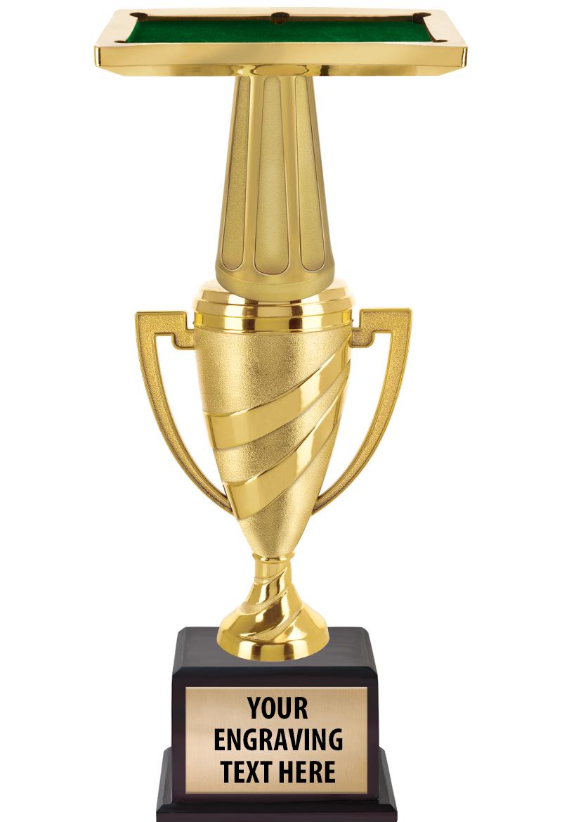 13"SWIRL CUP WOOD BS W FIG TRP