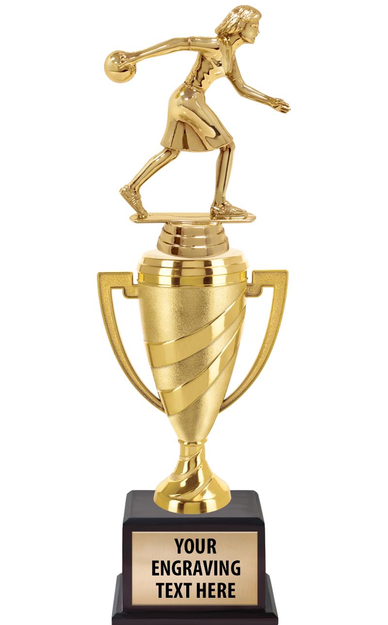 13"SWIRL CUP WOOD BS W FIG TRP